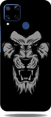 AsSkin Realme C15, real Me c15 Mobile Skin(Ultra Super Black Lion Skin With High Gloss Finish).)