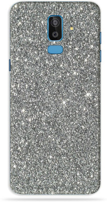 BUGGU Samsung Galaxy J8 Mobile Skin(Ultra Super Grey Glitter Skin With High Matte Finish., Mobile Skin (Back+Side+Camera))