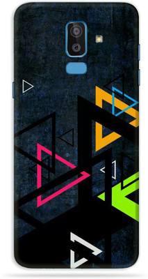 BugguSkin Samsung Galaxy J8, Samsung Galaxy J8 Mobile Skin(Ultra Super Color Triangles Skin With High Matte Finish.)