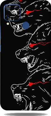 LAMHA Realme C15 Mobile Skin(Ultra Super Angry Wolf With High Matte Finish.)