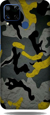 LAMHA Realme C15 Mobile Skin(Ultra Super Camo Yellow With High Matte Finish.)