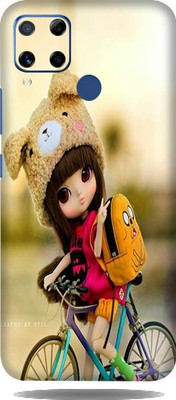 LAMHA Realme C15 Mobile Skin(Ultra Super Cutie Pie Girl With High Matte Finish.)