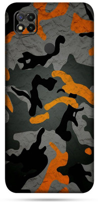 OggyBaba xiaomi redmi 9c Mobile Skin(Military Orange Camouflage Skin Matte Finish)