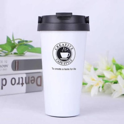 Dubllin Double Wall Insulated Coffee | Heavy Stainless Steel Coffee For Tea/Coffee/Hot Drink/Juice/Shake/Travelling Use|Black (380 ml) Stainless Steel, Plastic Coffee Stainless Steel, Plastic Coffee Mug(380 ml)