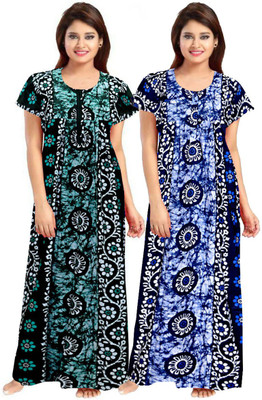PMK FASHION Women Nighty(Multicolor)
