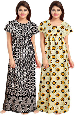 Sarika Fashion Women Nighty Set(Multicolor)