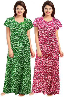MUDRIKA Women Nighty(Multicolor)