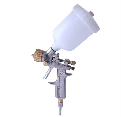 Lovely Tiger Paint/Color Spray Gun with Plastic Bucket/Cup Heavy Duty Size 1 Pint 473 ml Air Assisted Sprayer(White)