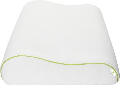 Cushows Memory Foam Solid Body Pillow Pack of 1(White)