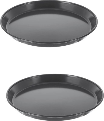 AASTIK SALES ROUND CAKE AND PIZZA BAKING TRAY (PACK OF 2) Baking Pan(Pack of 2, Microwave Safe)