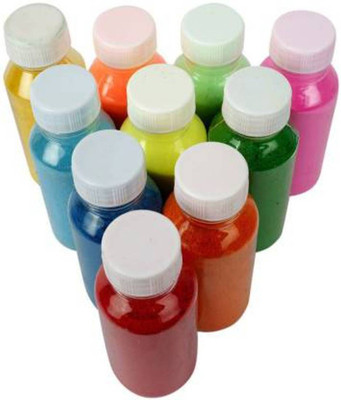 RCREATIONS Pack of 10 Rangoli Powder(Multicolor)