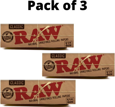 RAW CLASSIC Rolling Paper(Pack of 3)