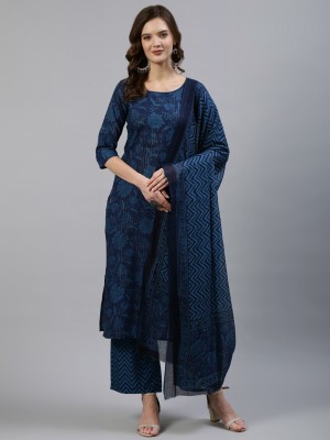 Nayo Floral Print Kurta, Palazzo & Dupatta Set