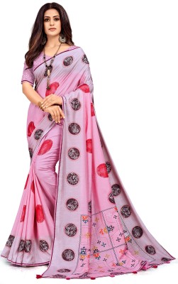 Gaurangi Creation Printed Bollywood Art Silk Saree(Pink)