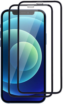 VJS Edge To Edge Tempered Glass for iPhone 12 Pro, iPhone 12(Pack of 2)