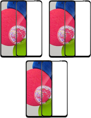ISAAK Edge To Edge Tempered Glass for Samsung Galaxy A52s 5G Edge to Edge, Full Glue, 11D Tempered Glass(Pack of 3)