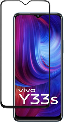 welldesign Edge To Edge Tempered Glass for Vivo Y33s(Pack of 1)