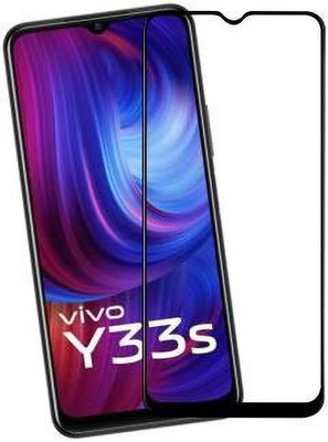 welldesign Edge To Edge Tempered Glass for Vivo Y33s(Pack of 1)