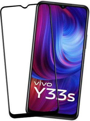 welldesign Edge To Edge Tempered Glass for Vivo Y33s(Pack of 1)