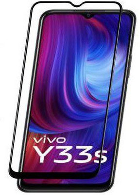 LIKEDESIGN Edge To Edge Tempered Glass for Vivo Y21, VIVO Y21 2021, vivo Y21T, vivo Y33s, vivo Y33T(Pack of 1)