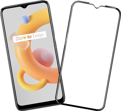 HUPSHY Edge To Edge Tempered Glass for realme C11 2021(Pack of 1)