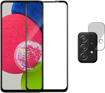ISAAK Edge To Edge Tempered Glass for Samsung Galaxy A52s 5G Edge to Edge, Full Glue, 11D Tempered Glass And Back Camera Lens Protector (Combo Pack)(Pack of 1)