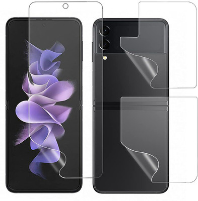 Lustree Front and Back Screen Guard for Samsung Galaxy Z Flip 3 5G Unbreakable Membrane(Pack of 1)