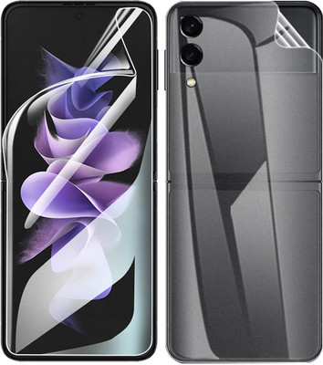 Lustree Front and Back Screen Guard for Samsung Galaxy Z Flip 3 5G Unbreakable Membrane(Pack of 1)