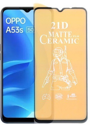 Bigil Nano Glass for Oppo A53s 5G, (Premium Matte Edge To Edge Full Glue With Camera Cut)(Pack of 1)