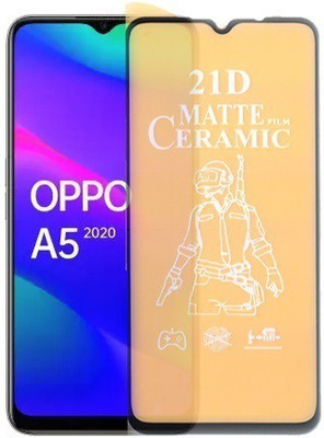 Bigil Nano Glass for Oppo A5 2020, (Premium Matte Edge To Edge Full Glue With Camera Cut)(Pack of 1)