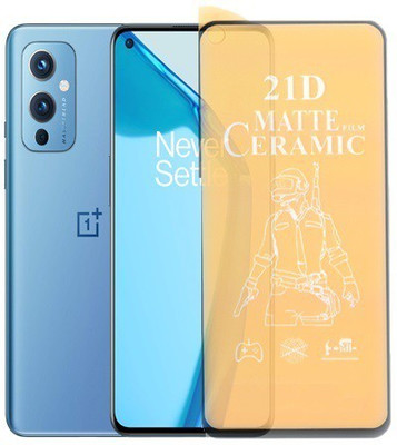 Bigil Nano Glass for OnePlus 9, (Premium Matte Edge To Edge Full Glue With Camera Cut)(Pack of 1)