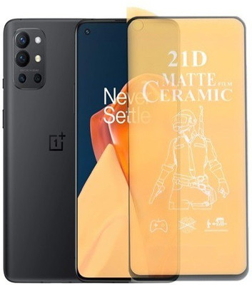 Bigil Nano Glass for OnePlus 9R, (Premium Matte Edge To Edge Full Glue With Camera Cut)(Pack of 1)