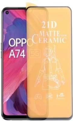 Mersal Nano Glass for Oppo A74 5G, (Premium Matte Edge To Edge Full Glue With Camera Cut)(Pack of 1)