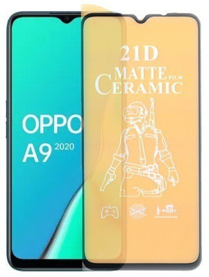 Mersal Nano Glass for Oppo A9 2020, (Premium Matte Edge To Edge Full Glue With Camera Cut)(Pack of 1)