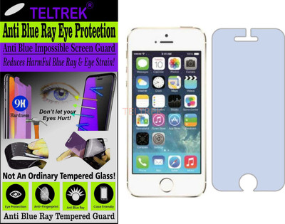 TELTREK Tempered Glass Guard for APPLE IPHONE 5 (Impossible UV AntiBlue Light)(Pack of 1)
