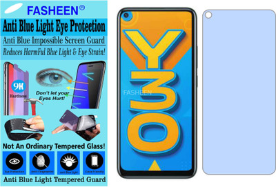 Fasheen Tempered Glass Guard for VIVO Y30 (Impossible UV AntiBlue Light)(Pack of 1)