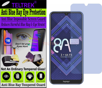 TELTREK Tempered Glass Guard for HONOR 8A PRIME (Impossible UV AntiBlue Light)(Pack of 1)