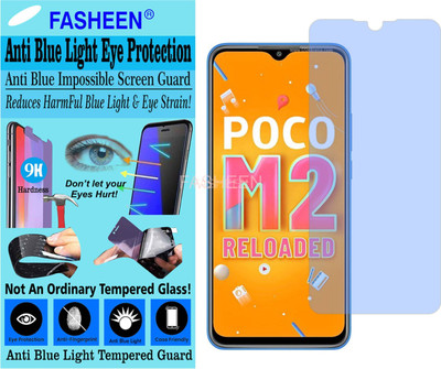 Fasheen Tempered Glass Guard for POCO M2 RELOAD (Impossible UV AntiBlue Light)(Pack of 1)