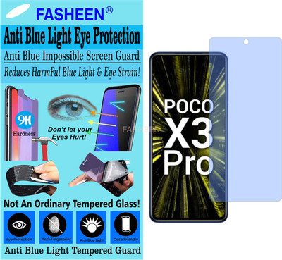 Fasheen Tempered Glass Guard for XIAOMI POCO X3 PRO (Impossible UV AntiBlue Light)(Pack of 1)