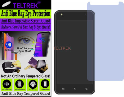 TELTREK Tempered Glass Guard for COMIO C2 LITE (Impossible UV AntiBlue Light)(Pack of 1)