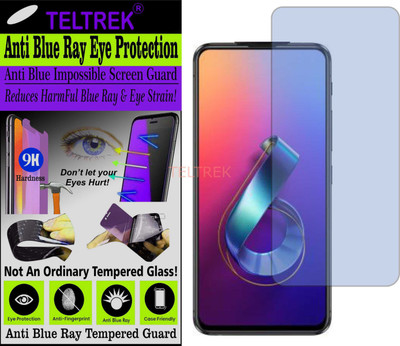 TELTREK Tempered Glass Guard for ASUS 6Z (Impossible UV AntiBlue Light)(Pack of 1)