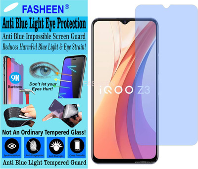 Fasheen Tempered Glass Guard for VIVO IQOO Z3 (Impossible UV AntiBlue Light)(Pack of 1)