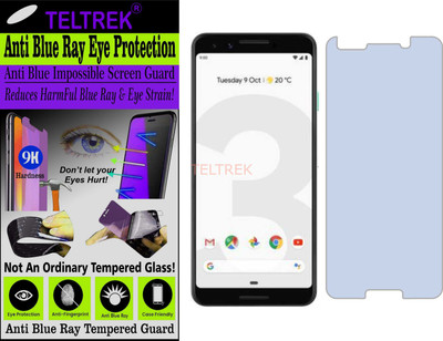 TELTREK Tempered Glass Guard for GOOGLE PIXEL 3 (Impossible UV AntiBlue Light)(Pack of 1)