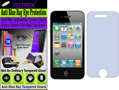 TELTREK Tempered Glass Guard for APPLE IPHONE4 (Impossible UV AntiBlue Light)(Pack of 1)