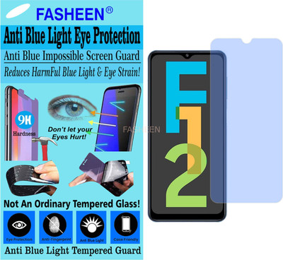 Fasheen Tempered Glass Guard for SAMSUNG GALAXY F12 (Impossible UV AntiBlue Light)(Pack of 1)