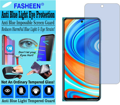 Fasheen Tempered Glass Guard for XIAOMI REDMI NOTE 9 PRO MAX (Impossible UV AntiBlue Light)(Pack of 1)