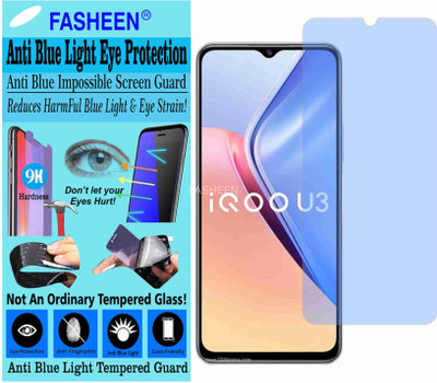 Fasheen Tempered Glass Guard for VIVO IQOO U3 (Impossible UV AntiBlue Light)(Pack of 1)