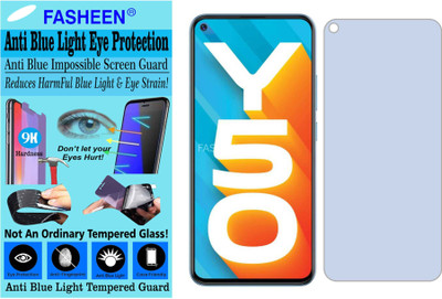 Fasheen Tempered Glass Guard for VIVO Y 50 (Impossible UV AntiBlue Light)(Pack of 1)