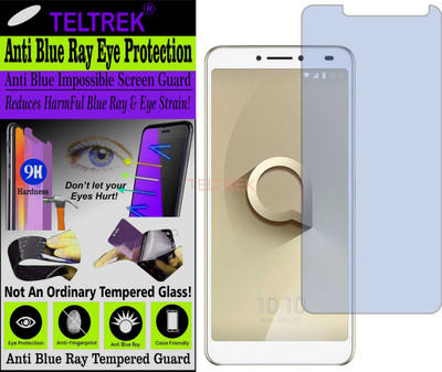 TELTREK Tempered Glass Guard for ALCATEL 3V (Impossible UV AntiBlue Light)(Pack of 1)