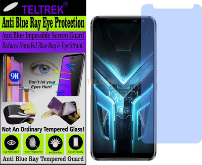 TELTREK Tempered Glass Guard for ASUS ROGPHONE 3 STRIX (Impossible UV AntiBlue Light)(Pack of 1)